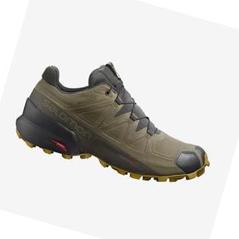 Salomon SPEEDCROSS 5 GORE-TEX Trail Futócipő Férfi Olivazöld | HU 2114TCE